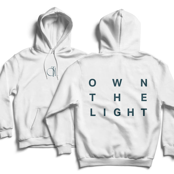 White Own the Light Hoodie